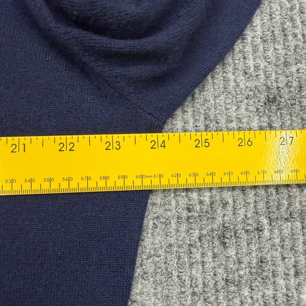 Vintage Peter Millar Pine Valley Golf Club V-Neck Cashmere Sweater Mens XL Blue